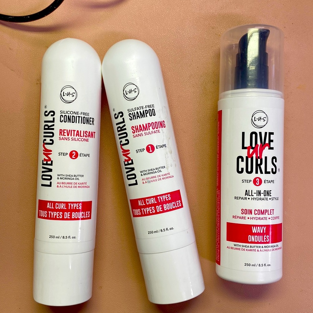 Love ur Curls Shampoo + Conditioner + Curly All-in-One